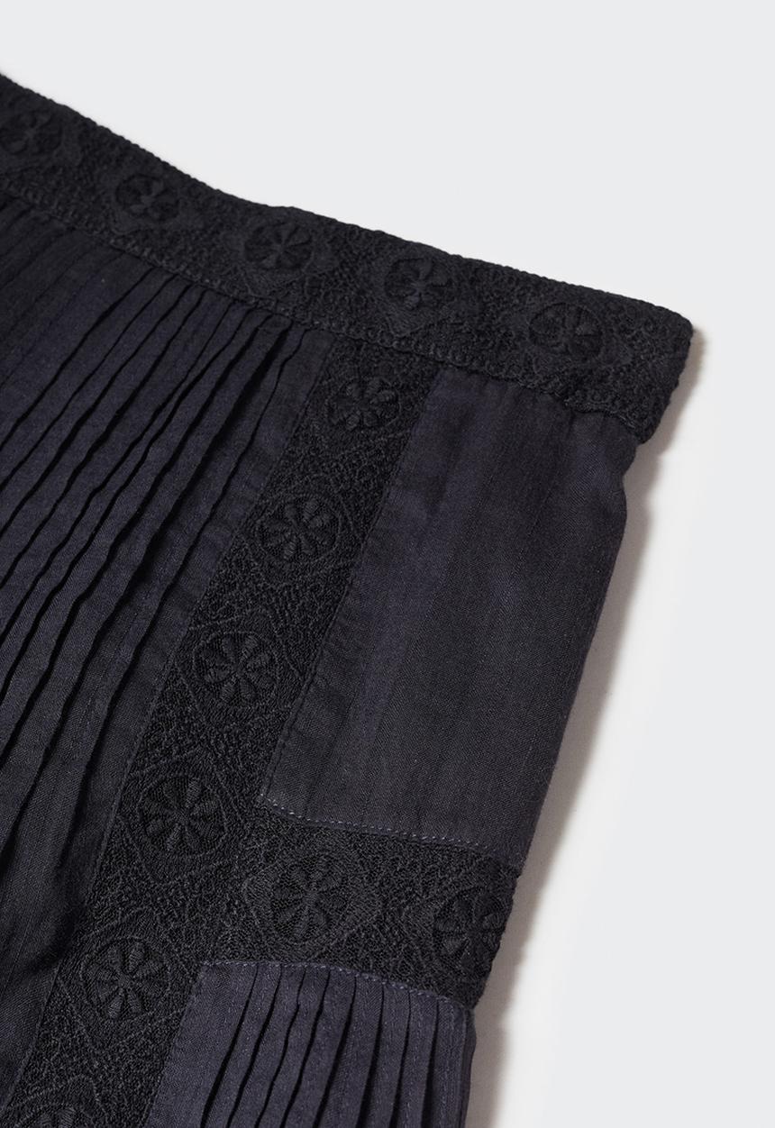 MANGO - Skirt blacky - black