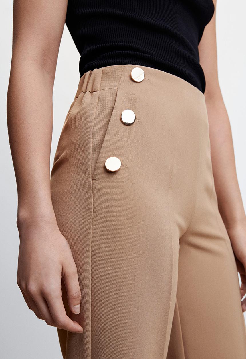 MANGO - Trousers dorado2 - medium brown