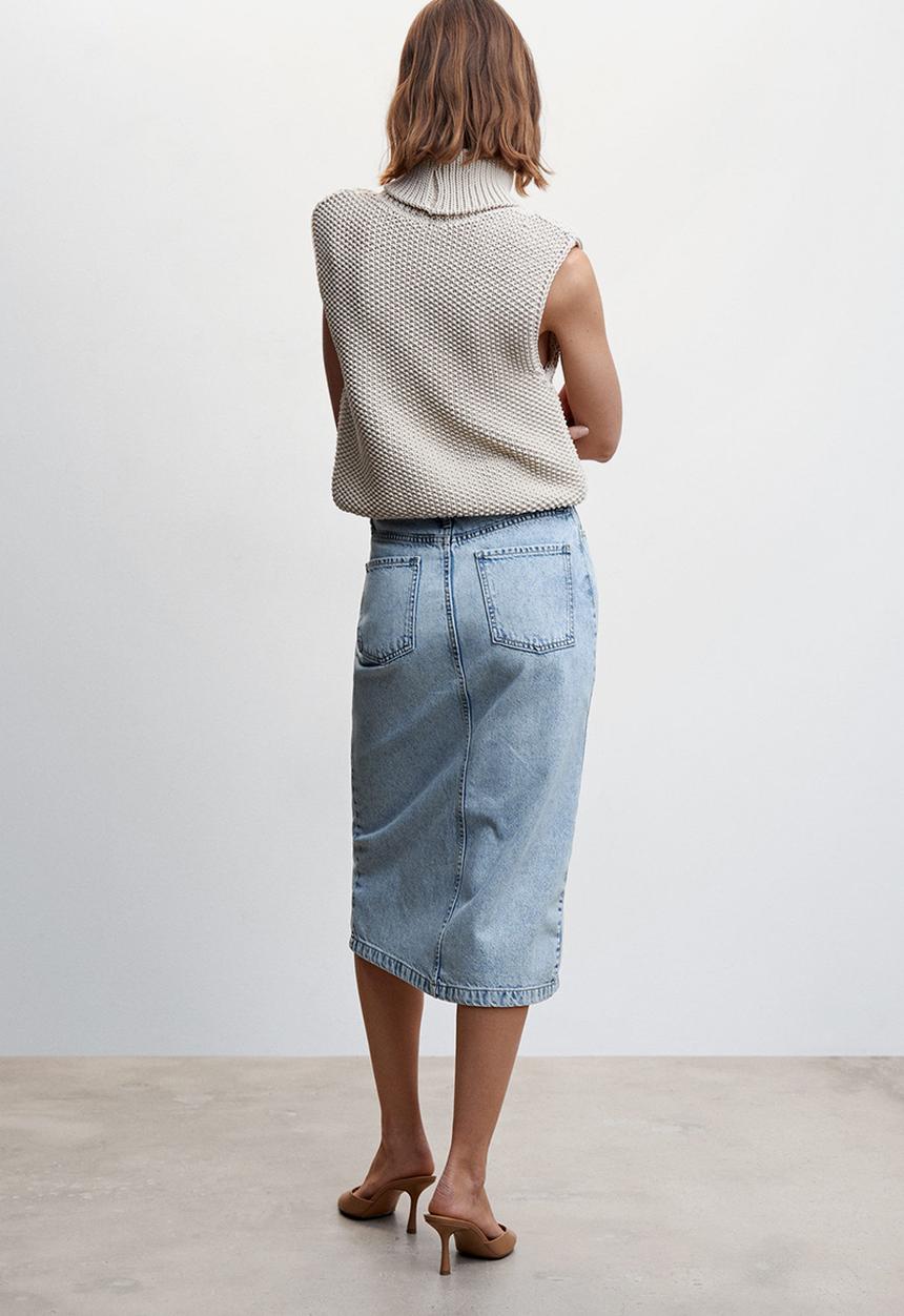 MANGO - Skirt soleil - open blue