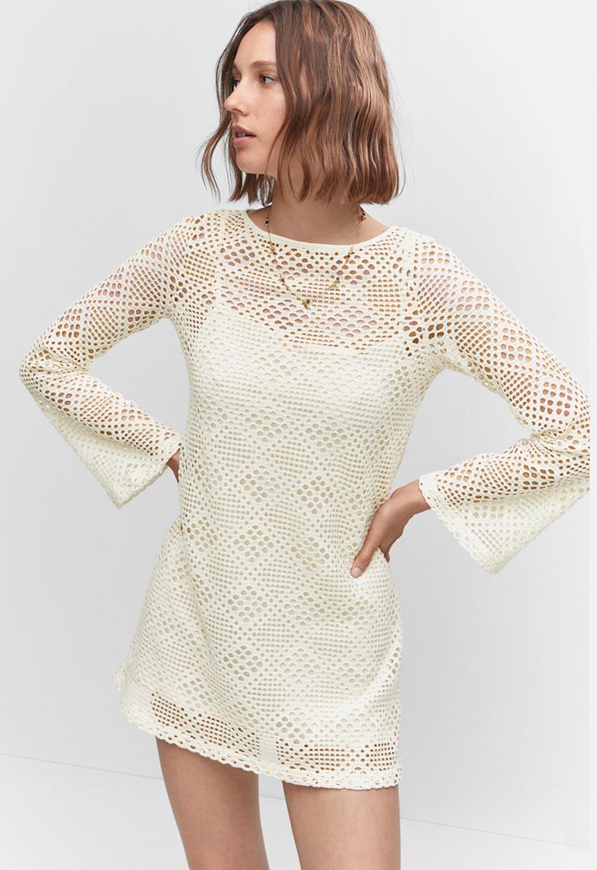 MANGO - Dress sandrita - light beige