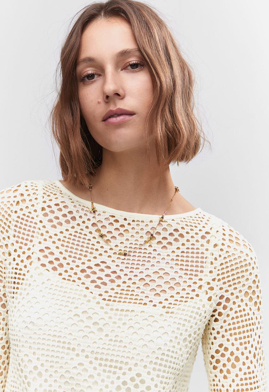 MANGO - Dress sandrita - light beige