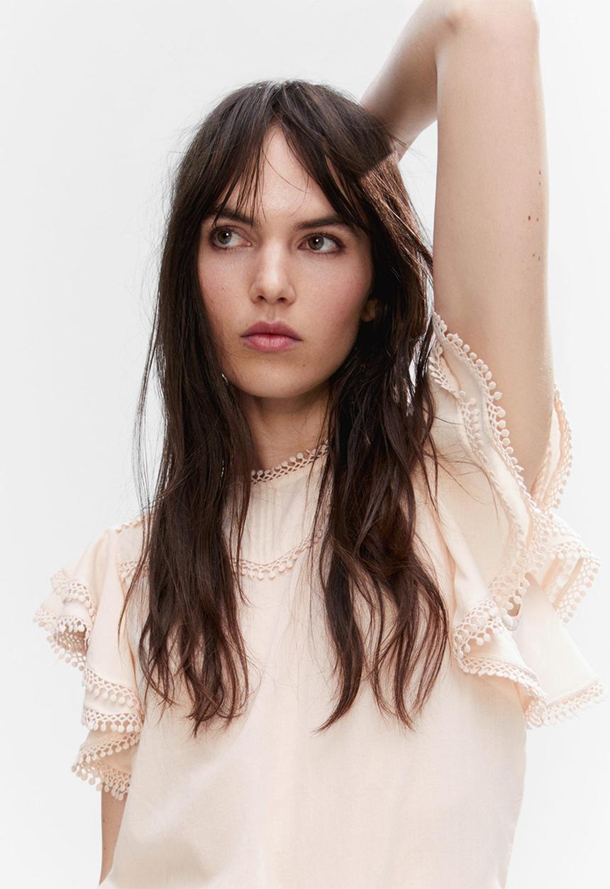MANGO - Blouse sabina - light beige