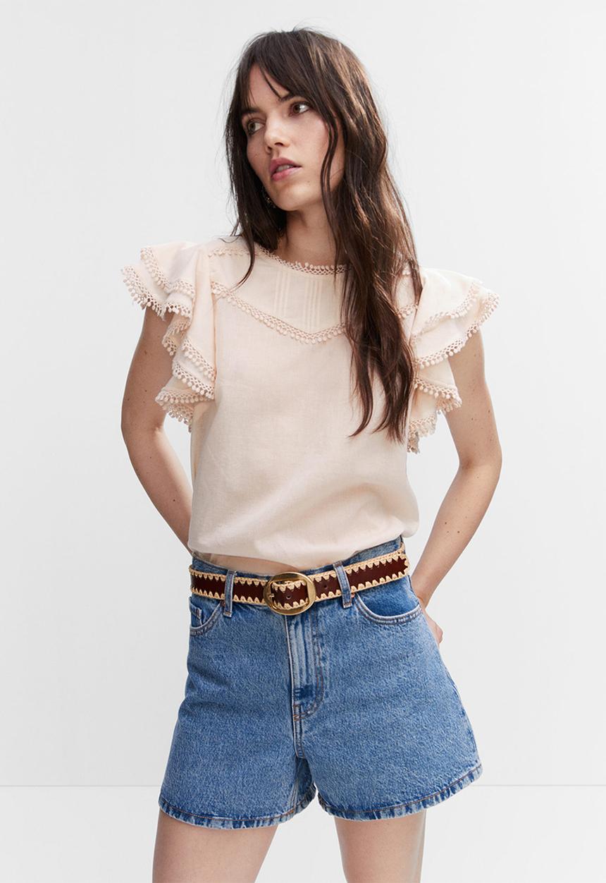 MANGO - Blouse sabina - light beige