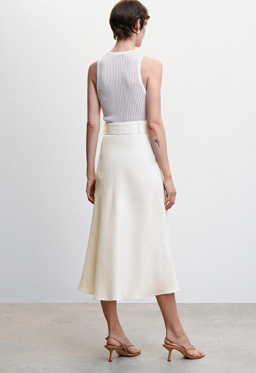 MANGO - Skirt gala - white