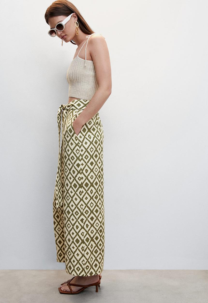 MANGO - Trousers plumas - light beige