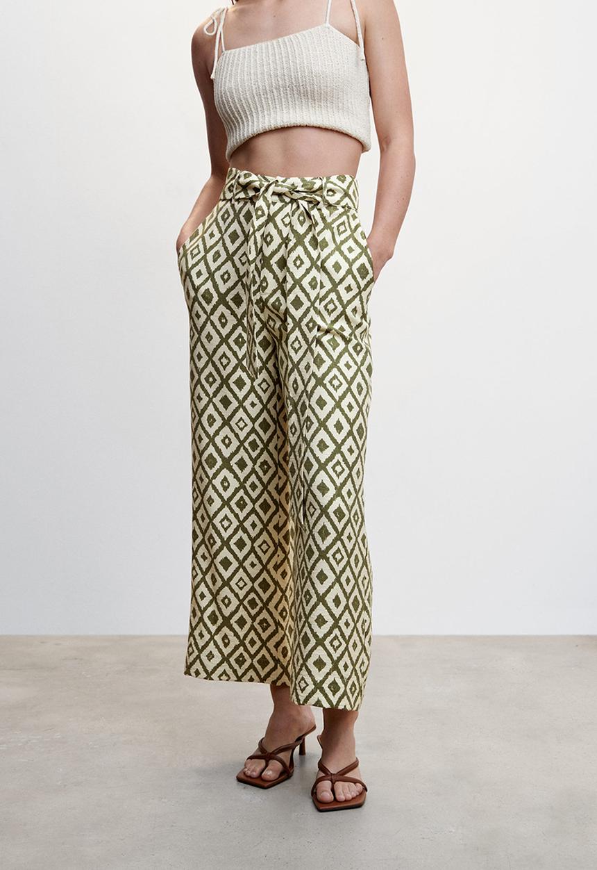 MANGO - Trousers plumas - light beige