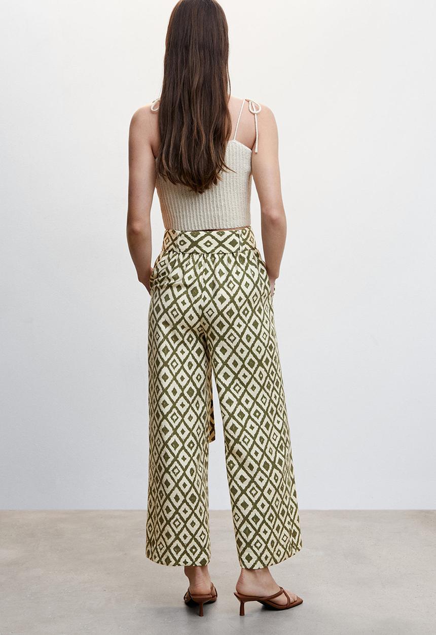 MANGO - Trousers plumas - light beige