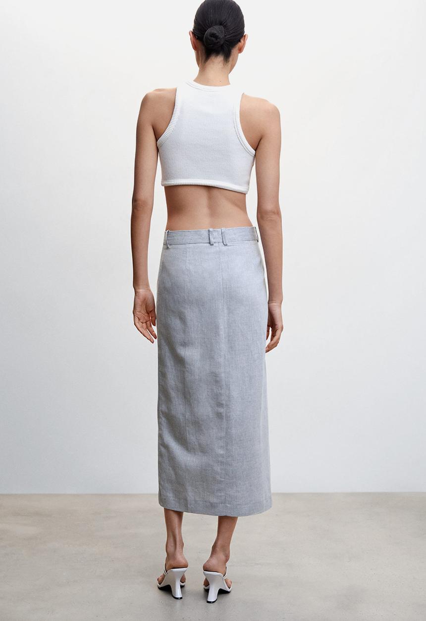 MANGO - Skirt helio - blue