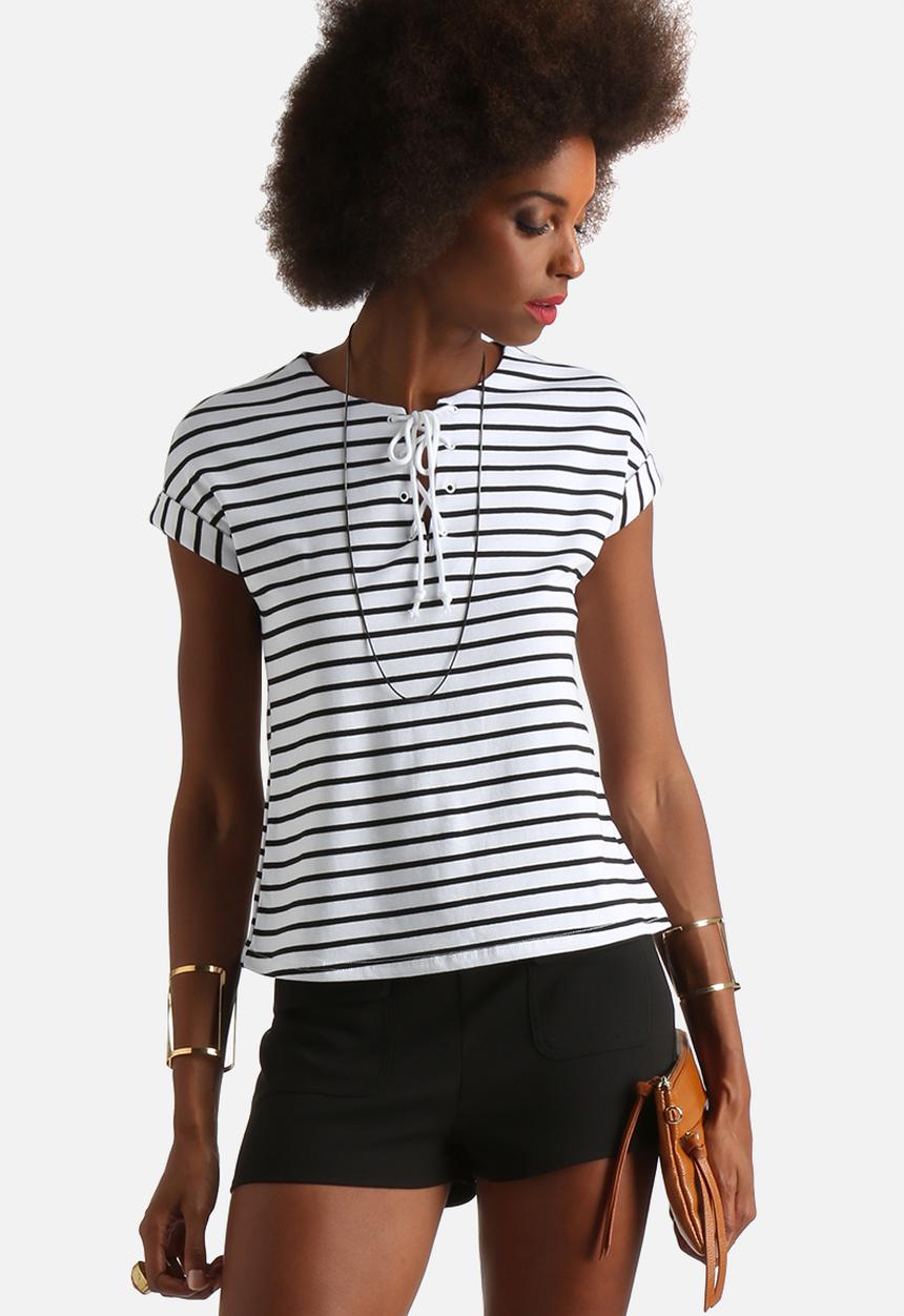 Glamorous - Striped Tee