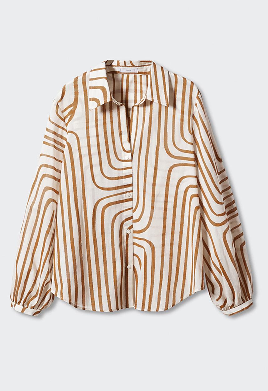 MANGO - Shirt samsara - light beige