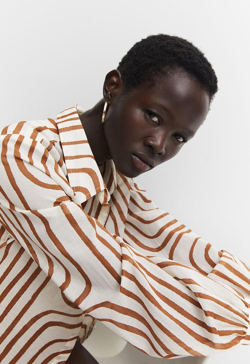 MANGO - Shirt samsara - light beige