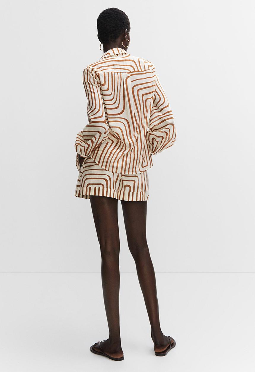 MANGO - Shirt samsara - light beige