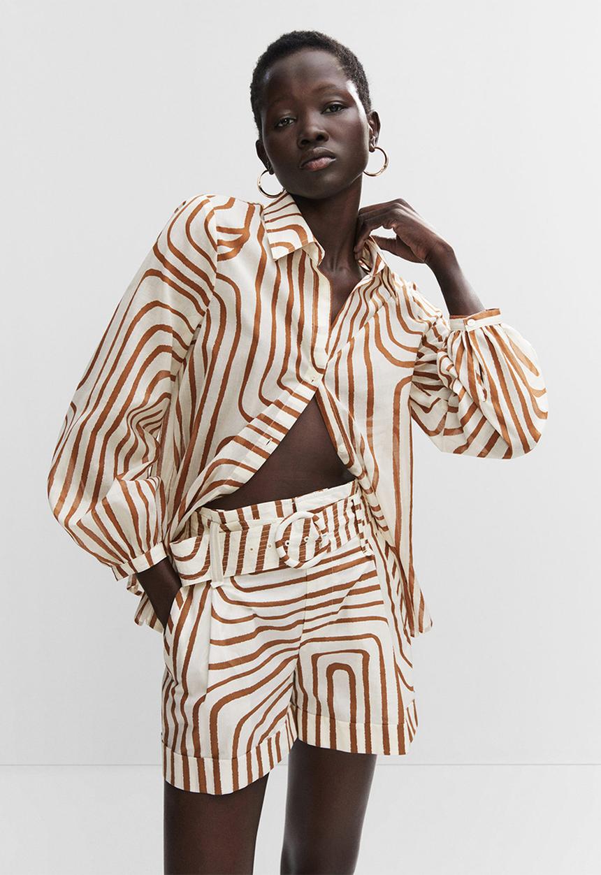 MANGO - Shirt samsara - light beige