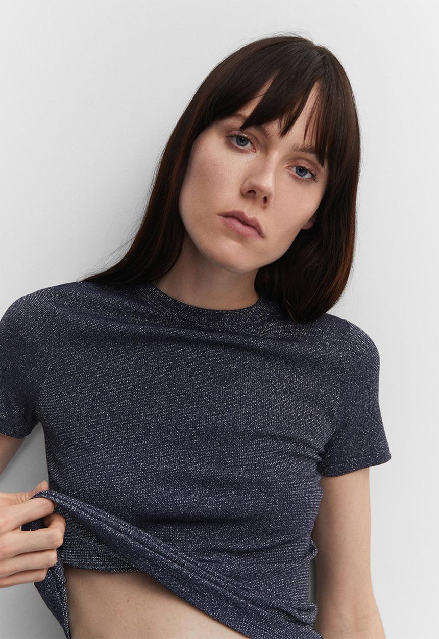MANGO - T-shirt malibu - dark grey