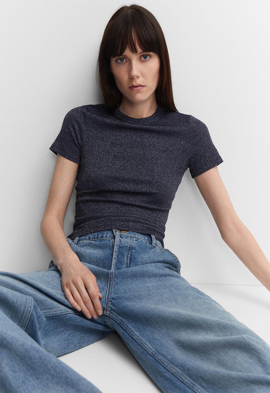 MANGO - T-shirt malibu - dark grey