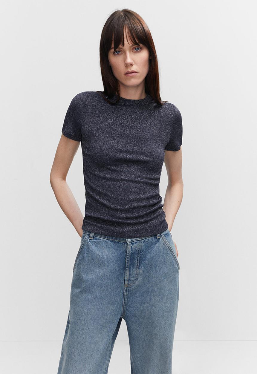 MANGO - T-shirt malibu - dark grey