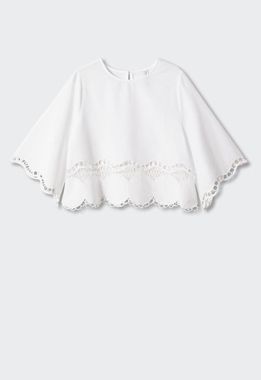MANGO - Blouse sun - white