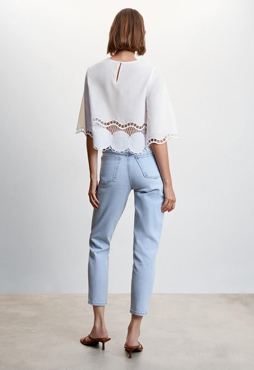 MANGO - Blouse sun - white