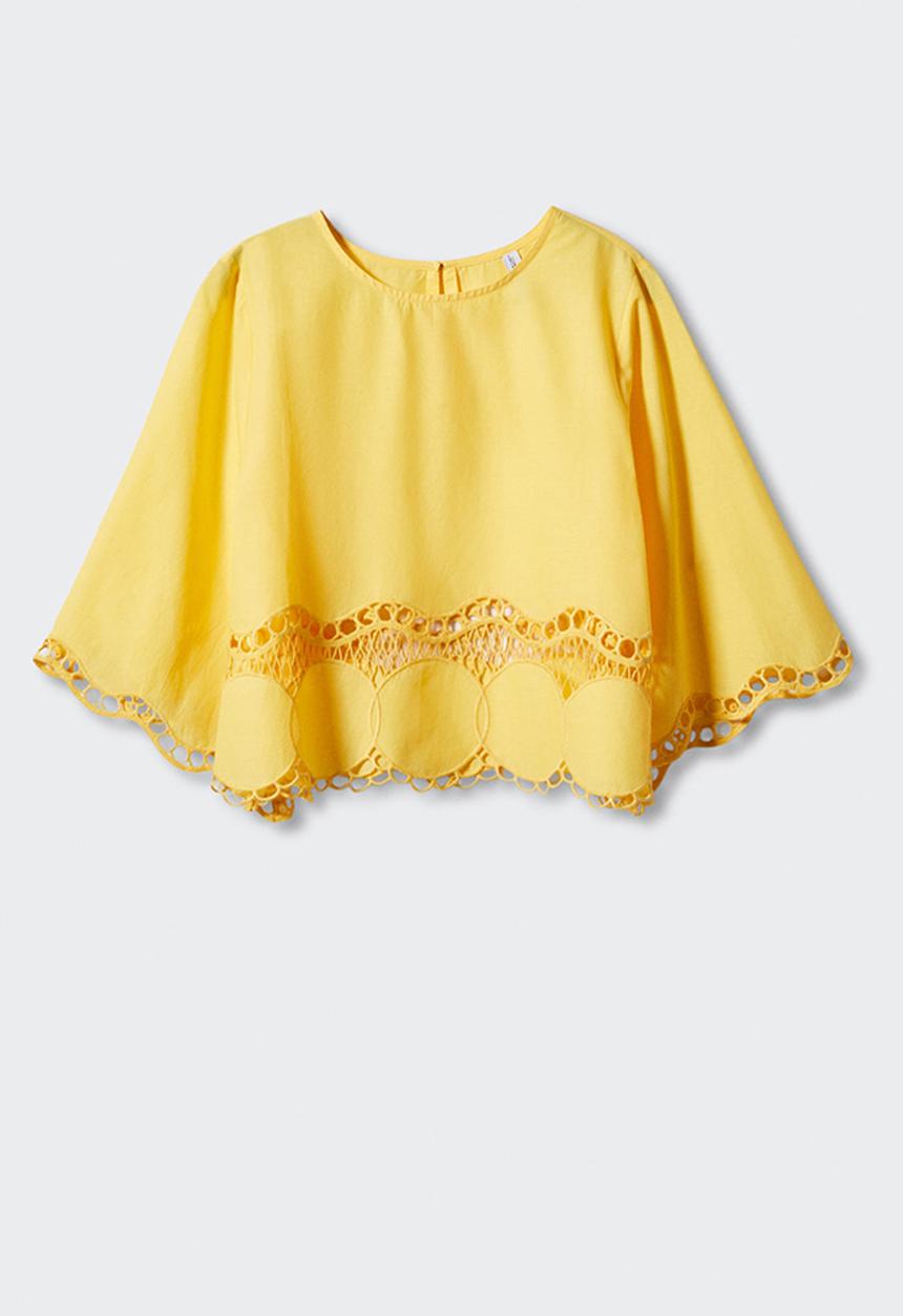 MANGO - Blouse sun - yellow