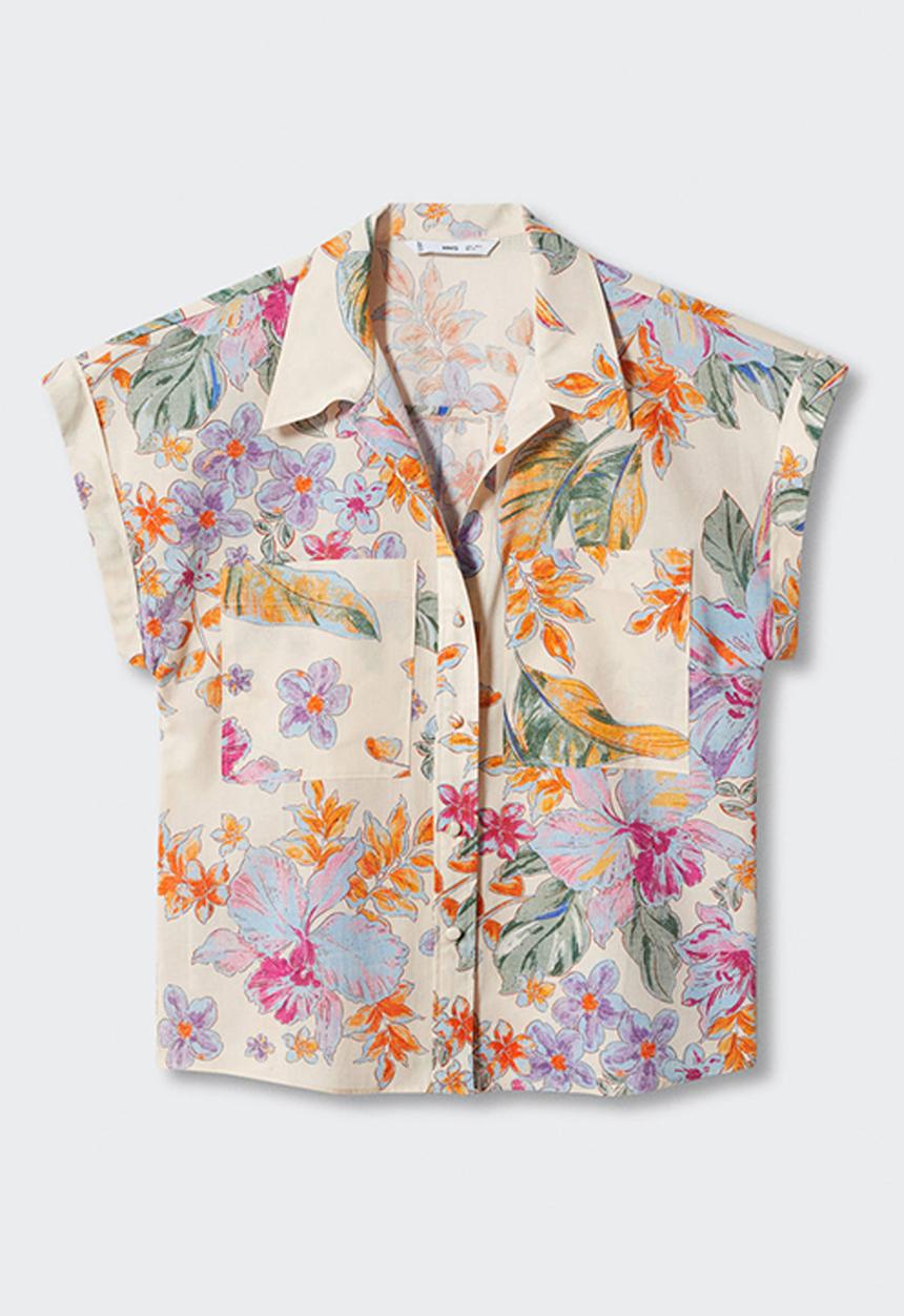 MANGO - Shirt hall - light beige