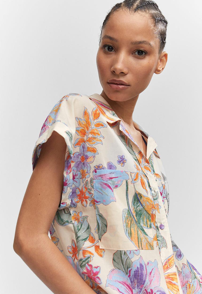 MANGO - Shirt hall - light beige