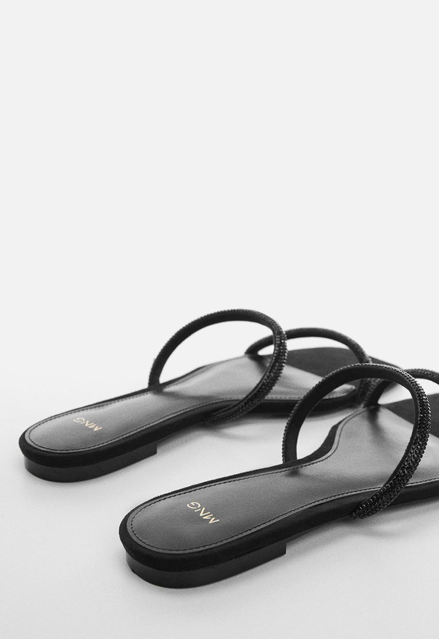 MANGO - Funky sandal - black
