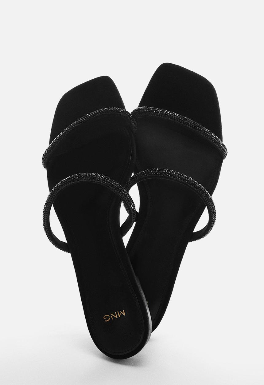 MANGO - Funky sandal - black