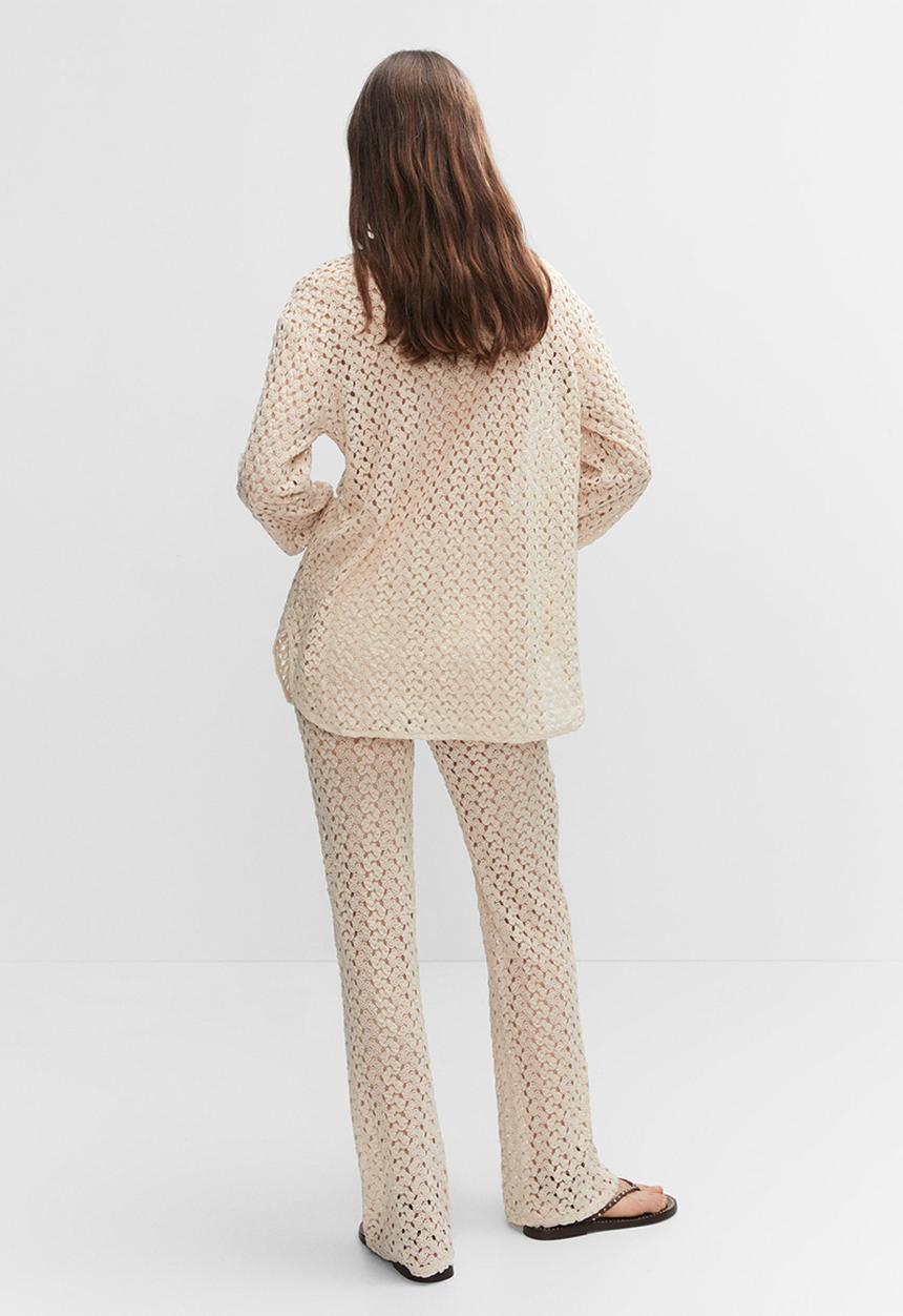MANGO - Shirt elena - light beige