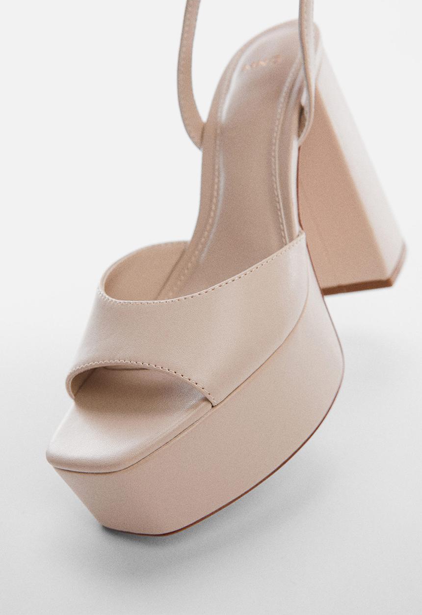 MANGO - Sou heel - light beige