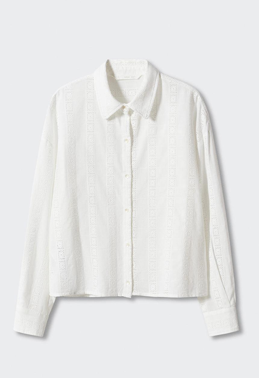 MANGO - Shirt bombai - natural