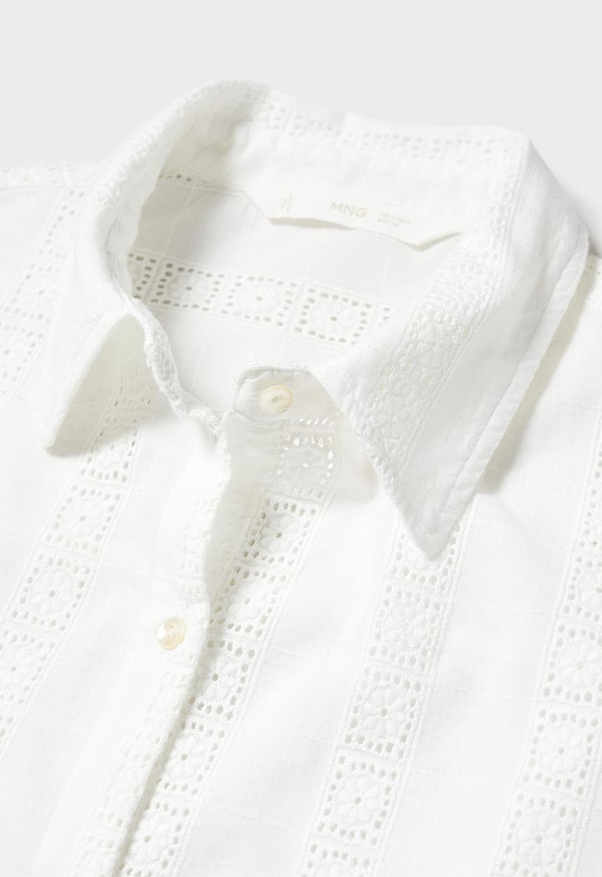 MANGO - Shirt bombai - natural