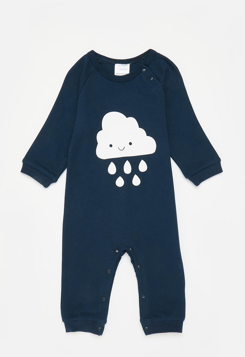 Pop Candy - Boys baby romper - navy
