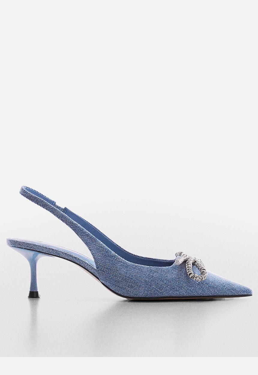 MANGO - Jai court heel - open blue