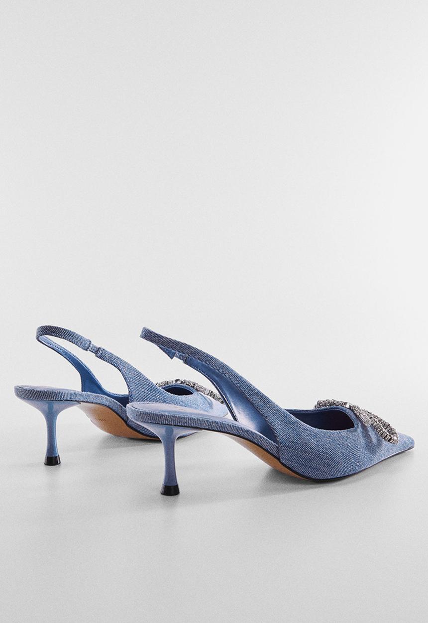 MANGO - Jai court heel - open blue