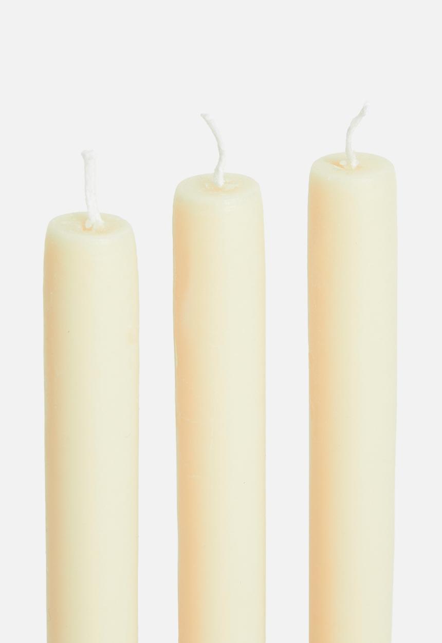 Okra Candle - Trident candle - ivory