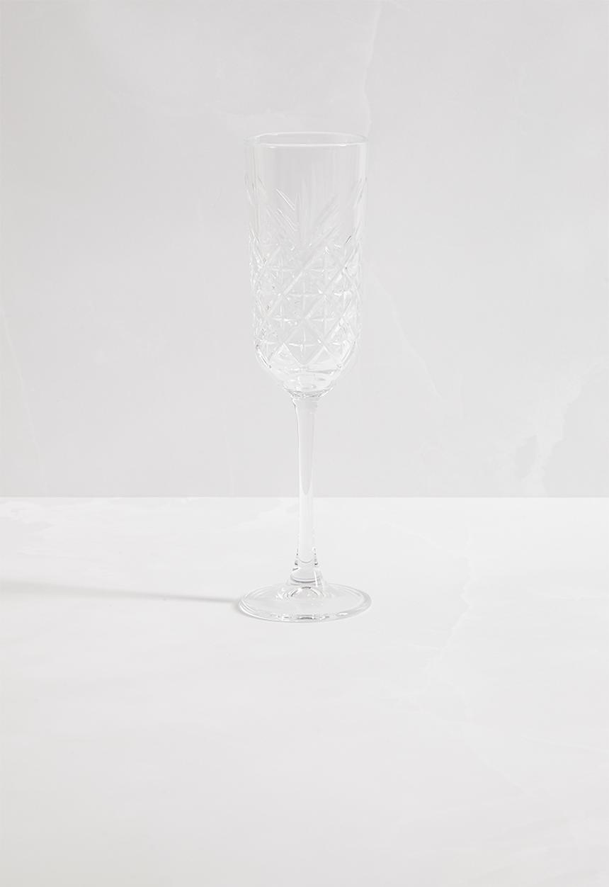 Sixth Floor - Timeless Champagne Flute Set of 4 - Crysta