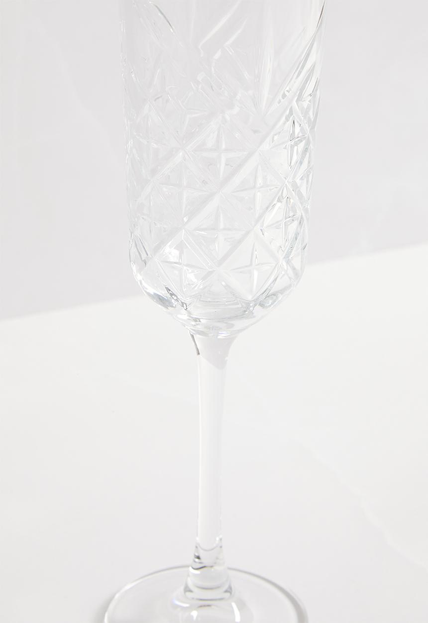 Sixth Floor - Timeless Champagne Flute Set of 4 - Crysta