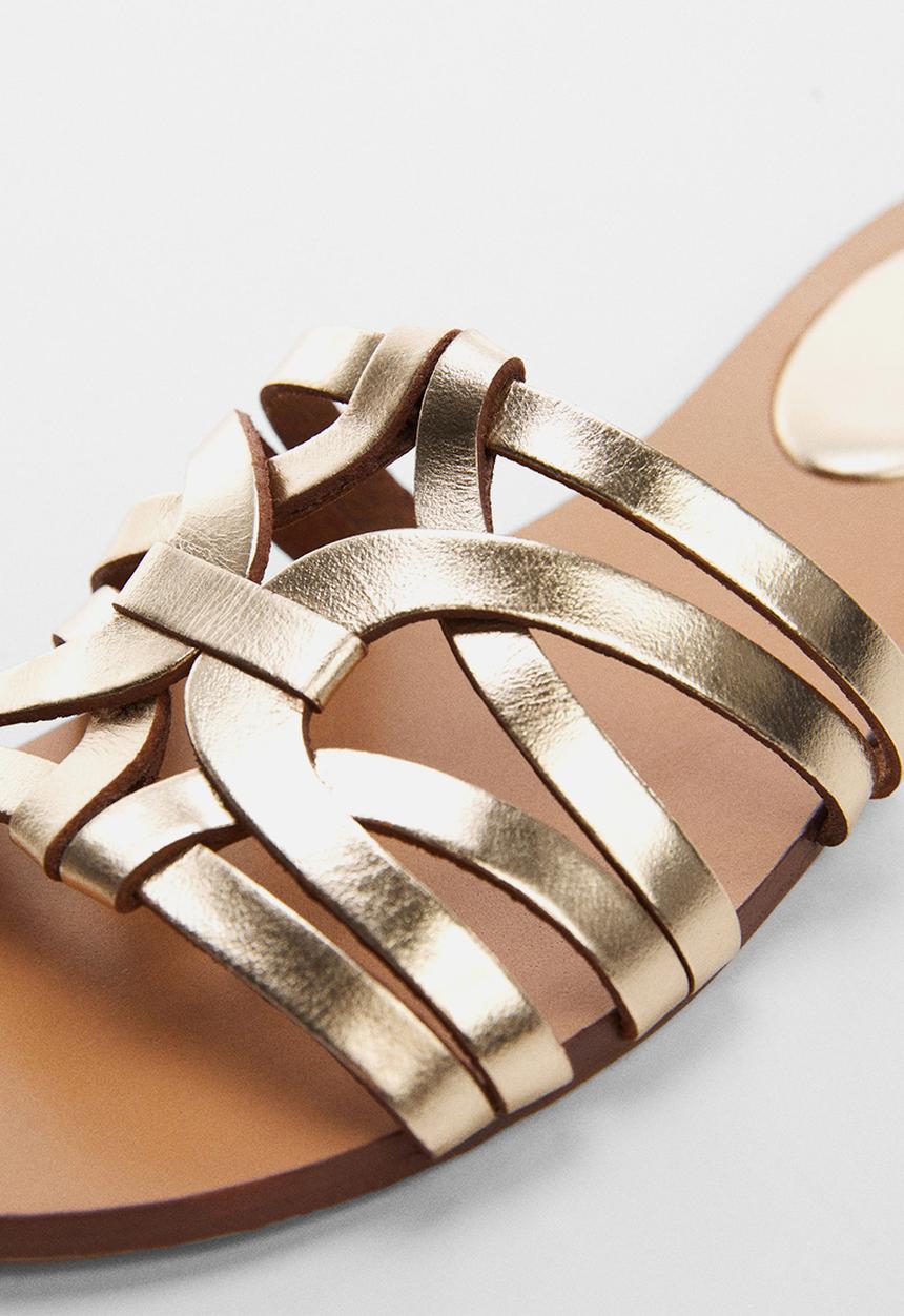 MANGO - Pisca sandal - gold