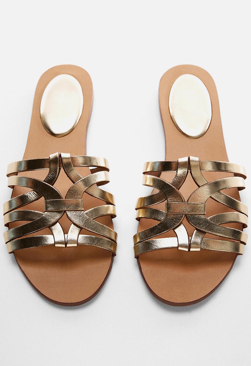 MANGO - Pisca sandal - gold