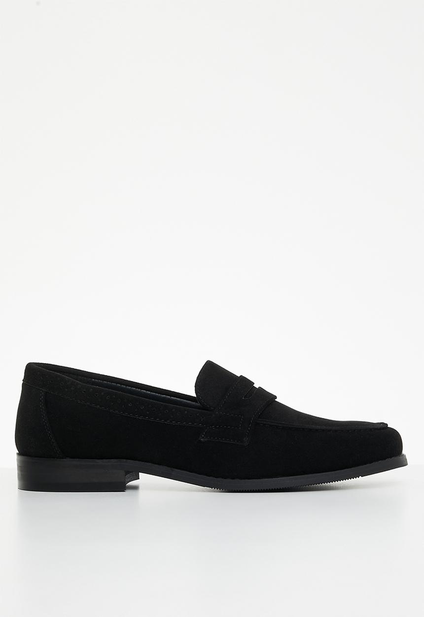 PC - Crouch slip on - black suede