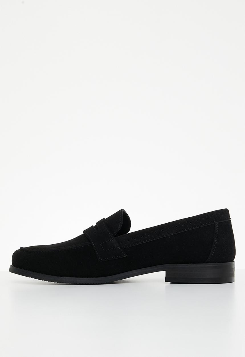 PC - Crouch slip on - black suede