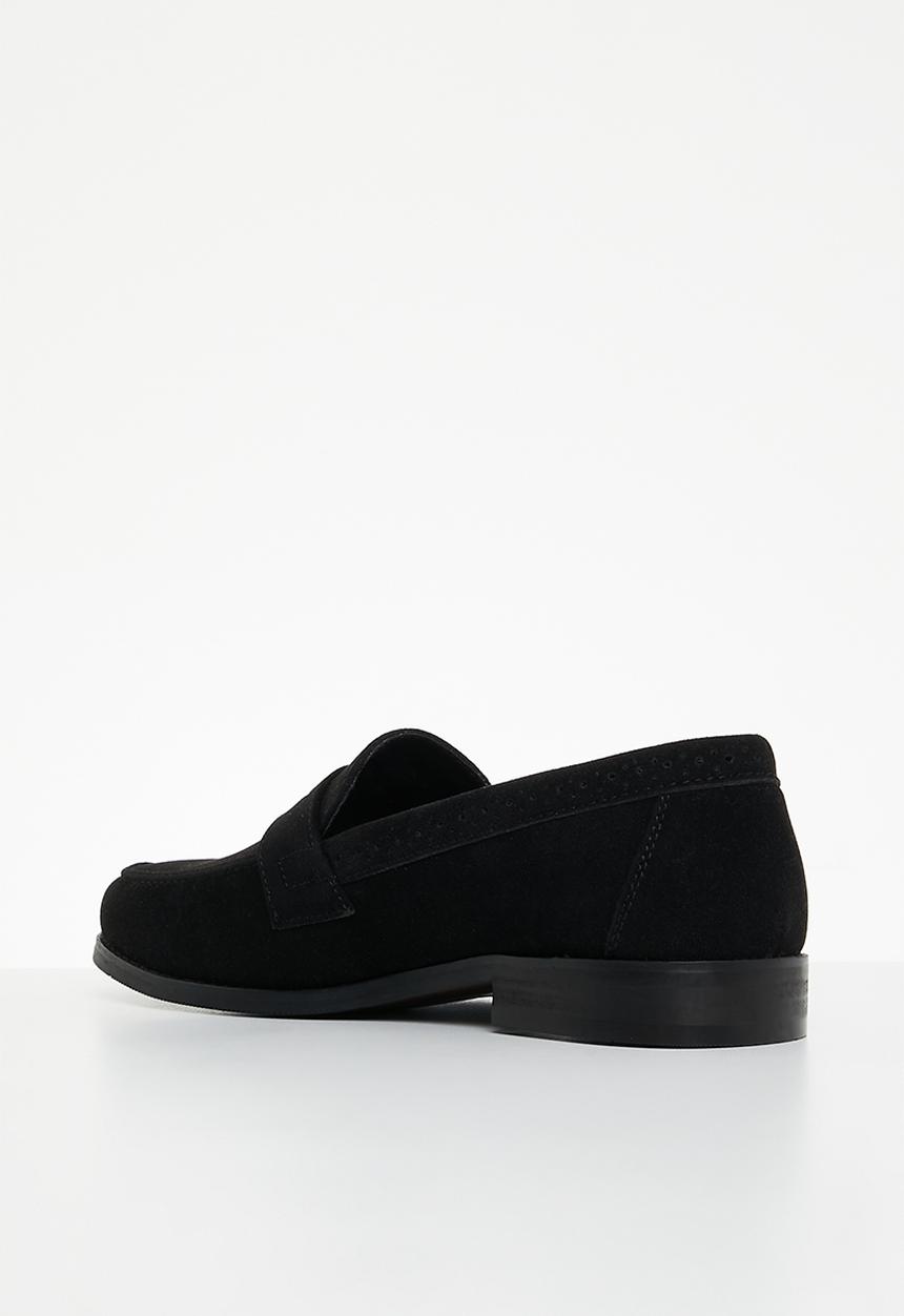 PC - Crouch slip on - black suede