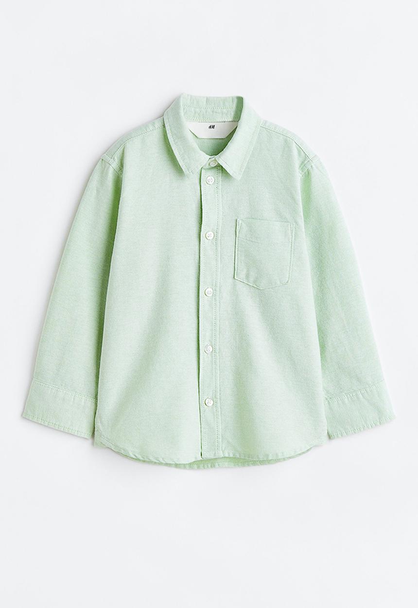 H&M - Cotton shirt - light green 