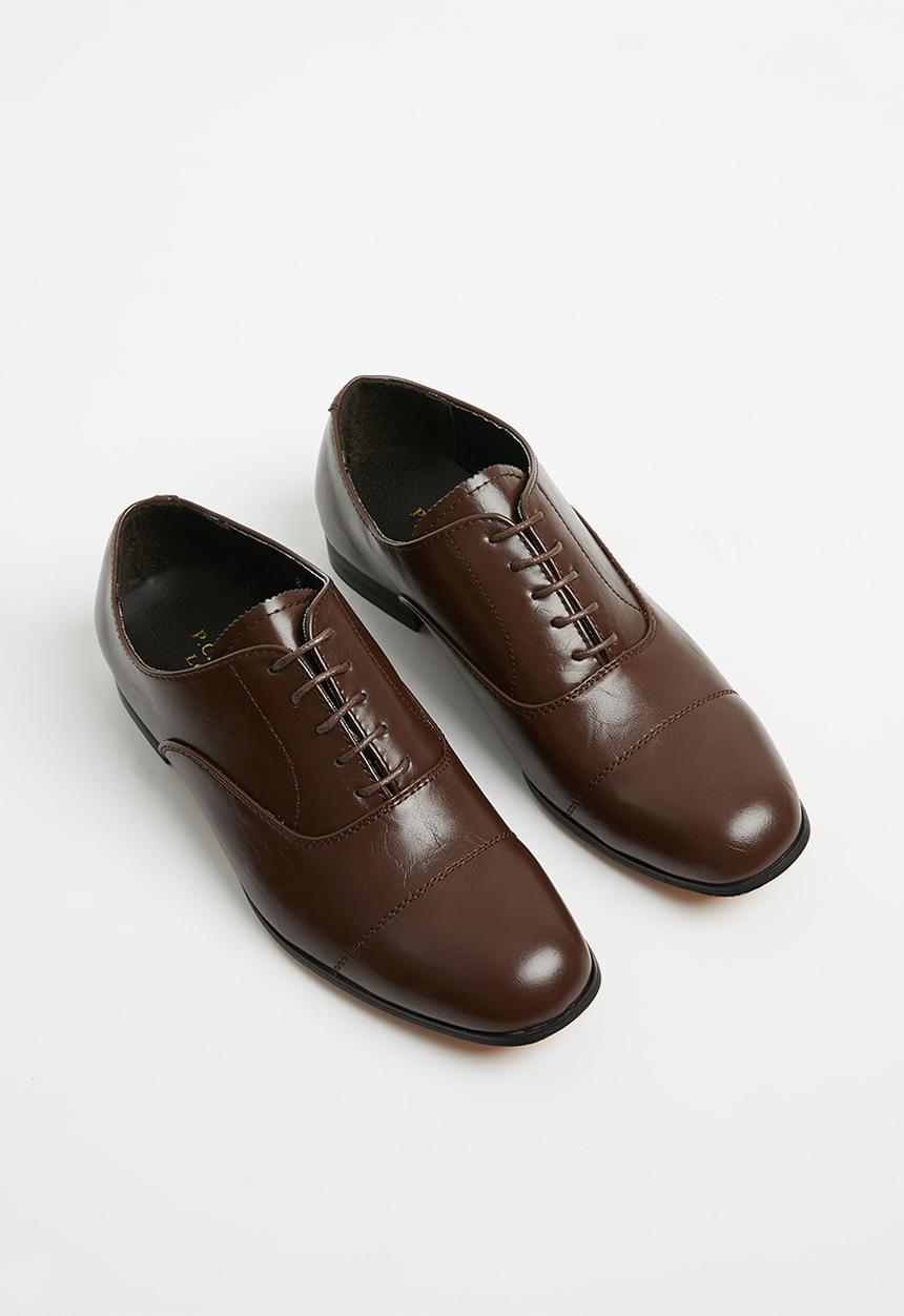 PC - Crouch lace up - choc goat