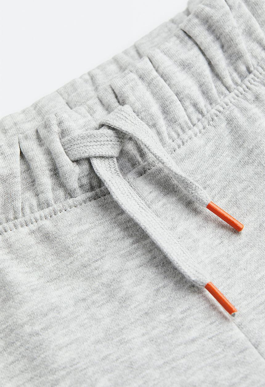 H&M - Printed joggers - grey marl/block-coloured 