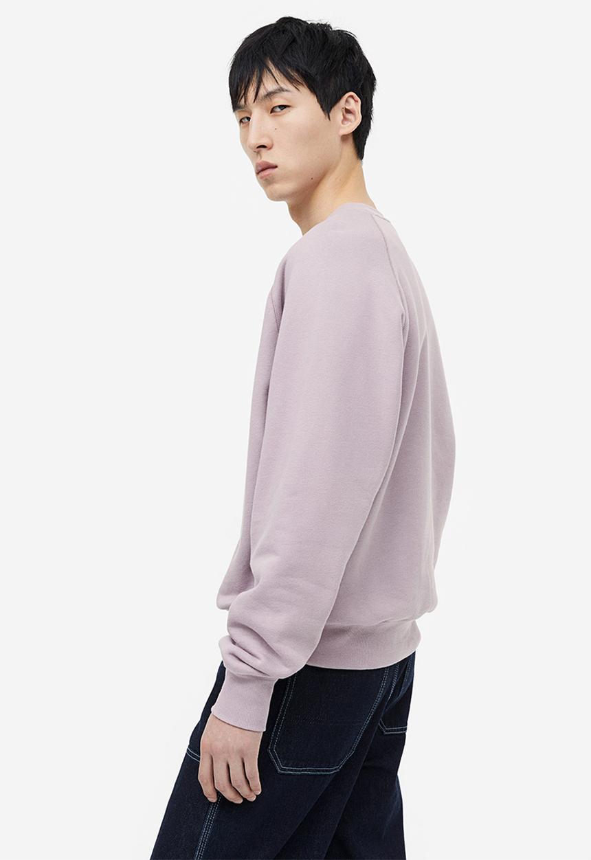 H&M - Oversized fit cotton sweatshirt - purple