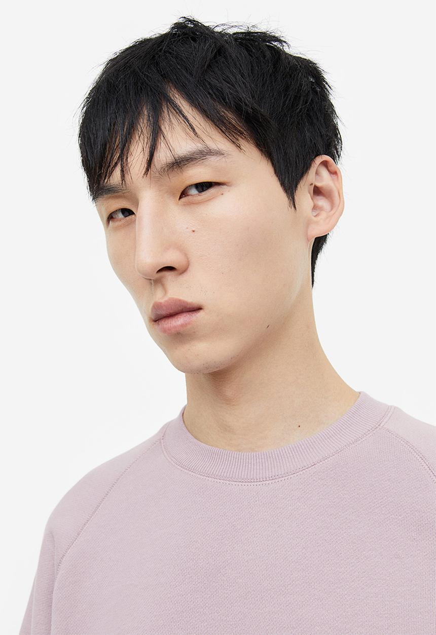H&M - Oversized fit cotton sweatshirt - purple