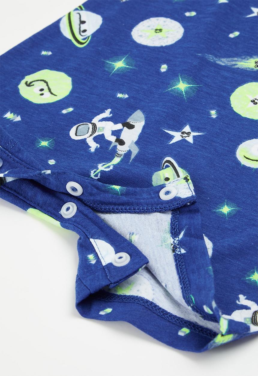 Converse - Space cruisers aop romper - converse blue
