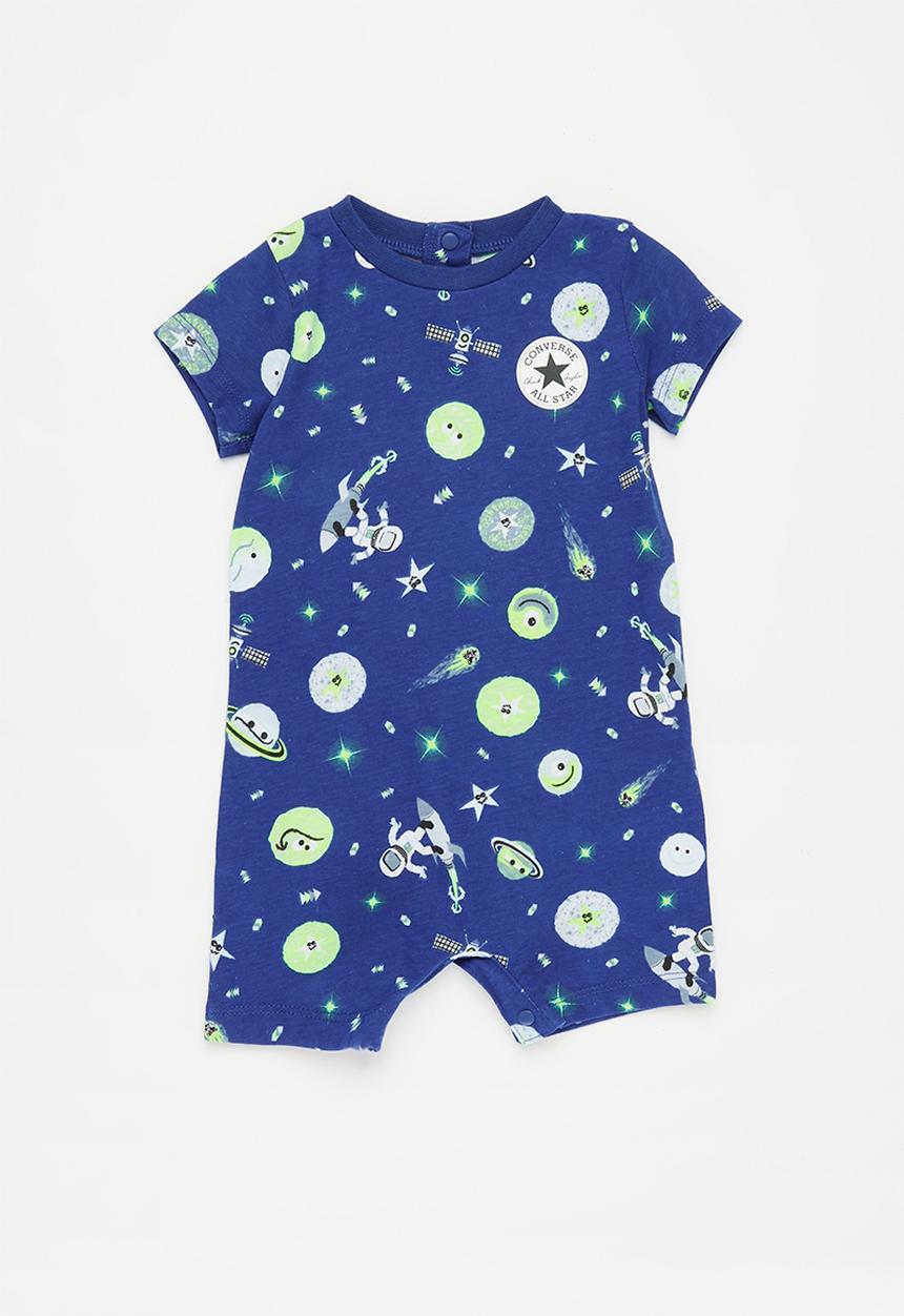 Converse - Space cruisers aop romper - converse blue