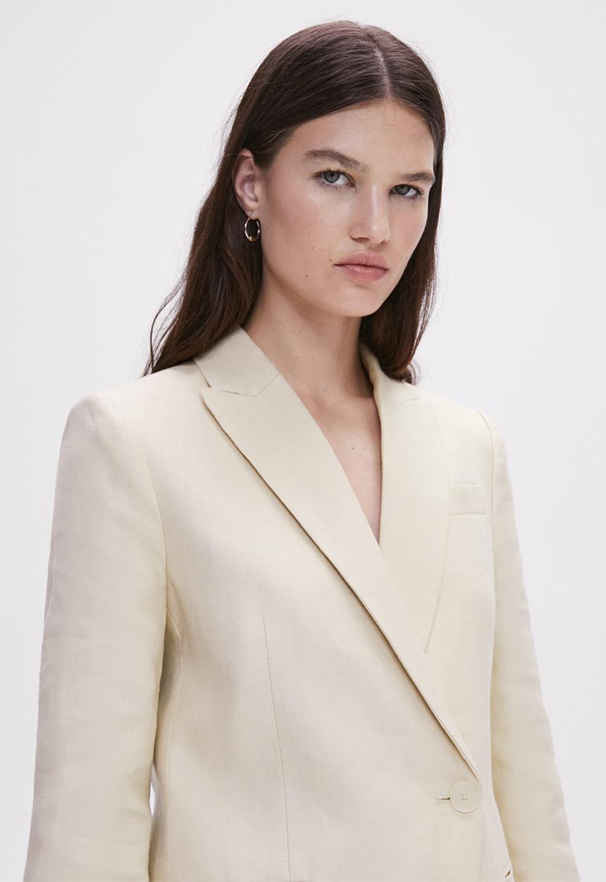 MANGO - Blazer aurora - light pastel beige